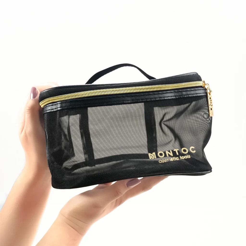 Cosmetiquera nylon negra Montoc